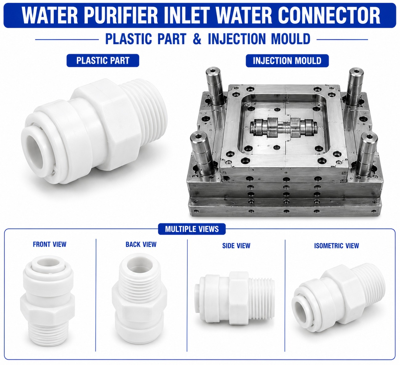 Water Purifier Plastic Inlet Water Connector